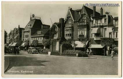 ansichtkaart: Hilversum, Kerkstraat