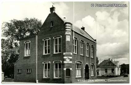 ansichtkaart: Wehe den Hoorn, Gemeentehuis