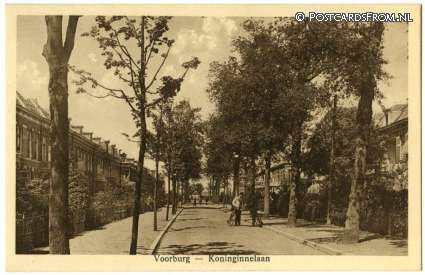 ansichtkaart: Voorburg, Koninginnelaan
