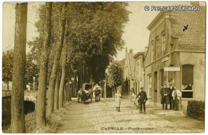 's-Grevelduin-Capelle, Capelle. Postkantoor ansichtkaart: 's-Grevelduin-Capelle, Capelle. Postkantoor
