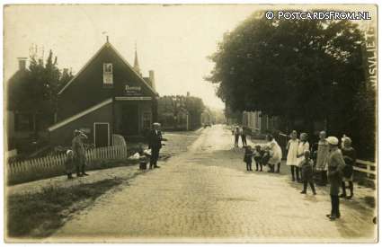 ansichtkaart: Visvliet, Logement Stalling 'De Boer'