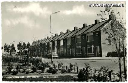 Hoofddorp, Beemsterstraat ansichtkaart: Hoofddorp, Beemsterstraat