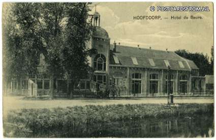 Hoofddorp, Hotel de Beurs ansichtkaart: Hoofddorp, Hotel de Beurs