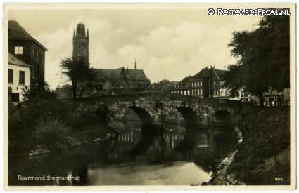 ansichtkaart: Roermond, Steenenbrug