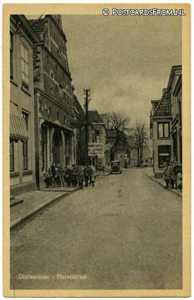 Ootmarsum, Marktstraat. Bondshotel de la Poste ansichtkaart: Ootmarsum, Marktstraat. Bondshotel de la Poste