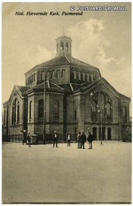 Purmerend, Ned. Herv. Kerk ansichtkaart: Purmerend, Ned. Herv. Kerk