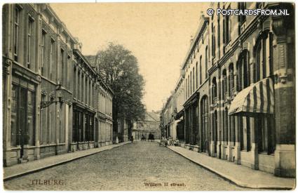 ansichtkaart: Tilburg, Willem II straat