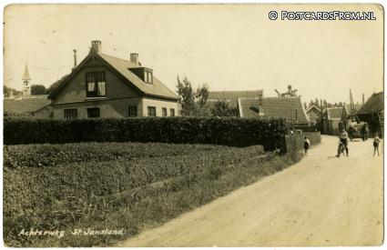 Sirjansland, St. Jansland. Achterweg ansichtkaart: Sirjansland, St. Jansland. Achterweg