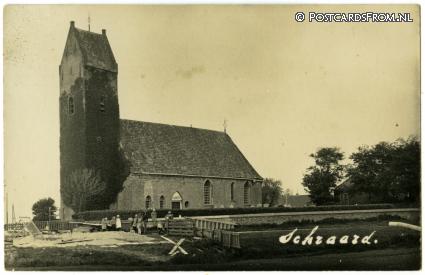 ansichtkaart: Schraard, Kerk