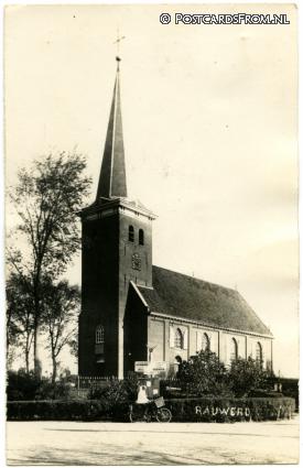 ansichtkaart: Rauwerd, Kerk