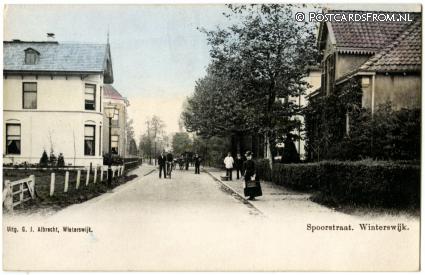 Winterswijk, Spoorstraat ansichtkaart: Winterswijk, Spoorstraat