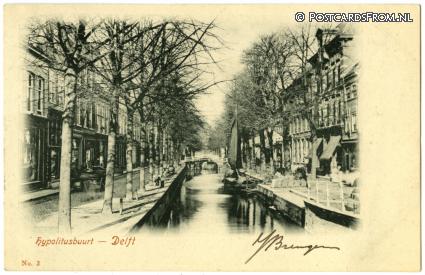 ansichtkaart: Delft, Hypolitusbuurt