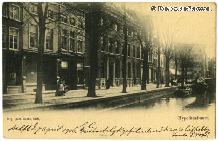 ansichtkaart: Delft, Hypolitusbuurt