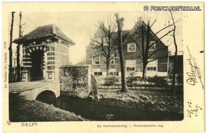 ansichtkaart: Delft, De Hammenwoning - Rotterdamsche weg