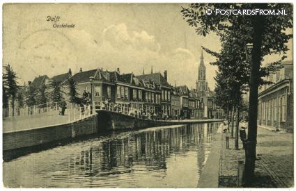 Delft, Oosteinde ansichtkaart: Delft, Oosteinde
