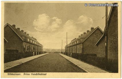 ansichtkaart: Slikkerveer, Prins Hendrikstraat