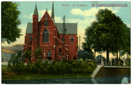 ansichtkaart: Breda, St. Jozefkerk
