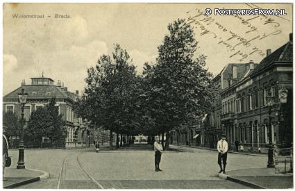 Breda, Willemstraat ansichtkaart: Breda, Willemstraat