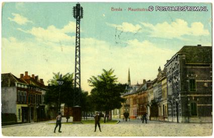 ansichtkaart: Breda, Mauritsstraat