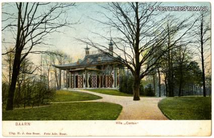 Baarn, Villa 'Canton' ansichtkaart: Baarn, Villa 'Canton'