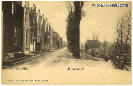 Maassluis, Zuiddijk ansichtkaart: Maassluis, Zuiddijk