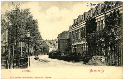 Beverwijk, Zeestraat. Stratenmaker ansichtkaart: Beverwijk, Zeestraat. Stratenmaker