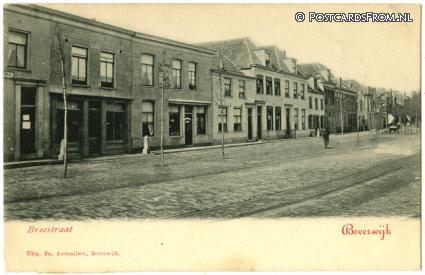 Beverwijk, Breestraat ansichtkaart: Beverwijk, Breestraat