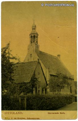 ansichtkaart: Ottoland, Hervormde Kerk