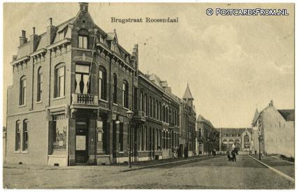 ansichtkaart: Roosendaal, Brugstraat