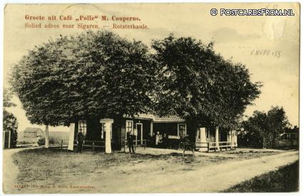 ansichtkaart: Rotsterhaule, Cafe 'Polle'. M. Couperus