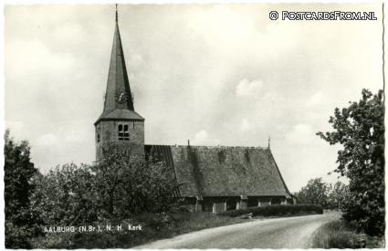 ansichtkaart: Wijk en Aalburg, Aalburg. N.H. Kerk