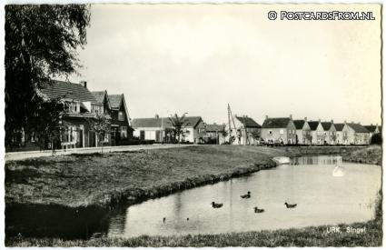 ansichtkaart: Urk, Singel