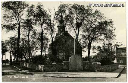 ansichtkaart: Urk, Monument