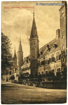 Middelburg, Abdy gebouwen ansichtkaart: Middelburg, Abdy gebouwen