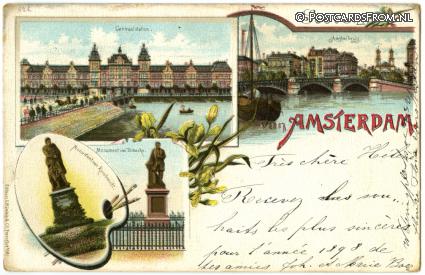 ansichtkaart: Amsterdam, Souvenir