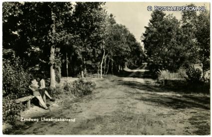 Dwingeloo, Lheebroekerzand. Zandweg ansichtkaart: Dwingeloo, Lheebroekerzand. Zandweg