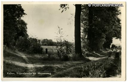 ansichtkaart: Aalten, Vrijerslaantje en Hessenweg