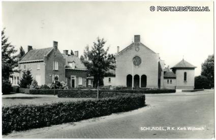 ansichtkaart: Schijndel, R.K. Kerk Wijbosch