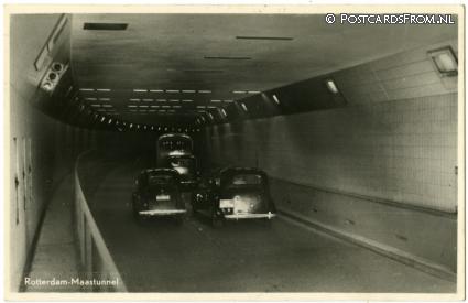 Rotterdam, Maastunnel ansichtkaart: Rotterdam, Maastunnel