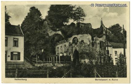 ansichtkaart: Valkenburg LB, Berkelpoort m. Ruine