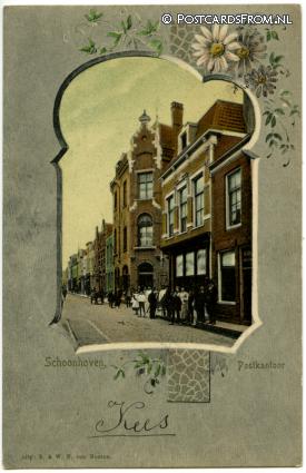 Schoonhoven, Postkantoor ansichtkaart: Schoonhoven, Postkantoor