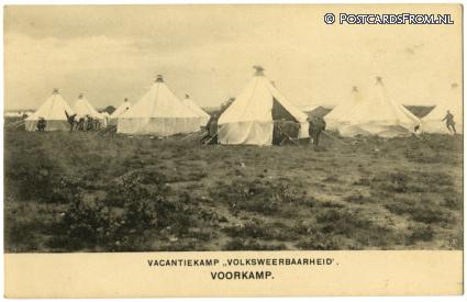 ansichtkaart: --, Voorkamp. Vacantiekamp 'Volksweerbaarheid'