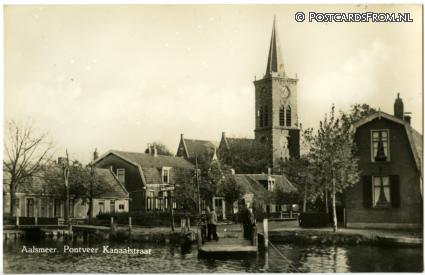 ansichtkaart: Aalsmeer, Pontveer Kanaalstraat