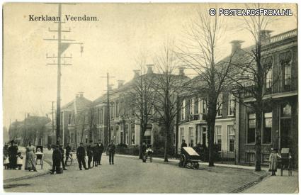 Veendam, Kerklaan ansichtkaart: Veendam, Kerklaan