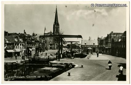 ansichtkaart: Leidschendam, Gezicht op de Sluis