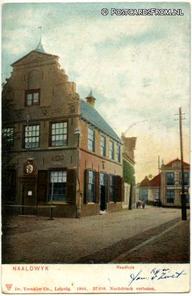 ansichtkaart: Naaldwijk, Raadhuis