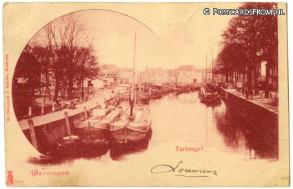 ansichtkaart: Groningen, Turfsingel