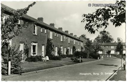 ansichtkaart: Groningen Hoogkerk, Burg. D. Smidstraat