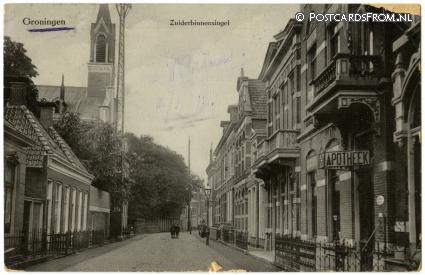 ansichtkaart: Groningen, Zuiderbinnensingel