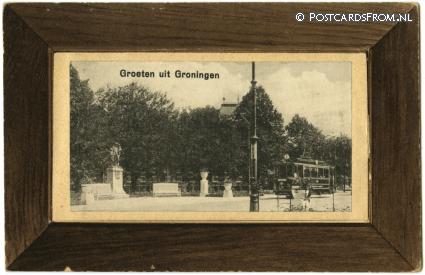 ansichtkaart: Groningen, Groeten uit